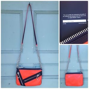 Botkier - orange pop leather cross body purse